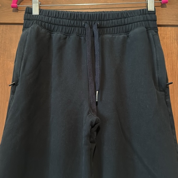 FLX Blue/Green Wide Leg High Rise Relaxed Womens S Fleece Sweat Pants Cotton - Picture 3 of 9